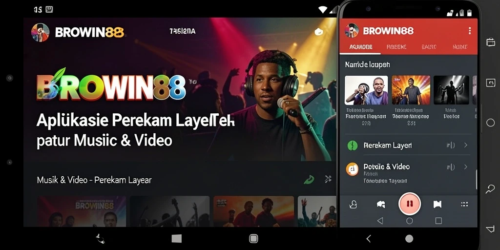 Antarmuka BROWIN88 untuk merekam layar dengan fitur lengkap.