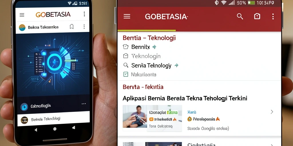 Tampilan antarmuka utama GOBETASIA yang modern dan intuitif