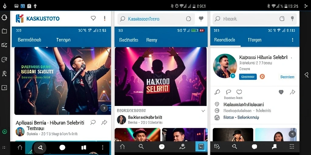 Antarmuka menarik KASKUSTOTO dengan berita selebriti terkini.