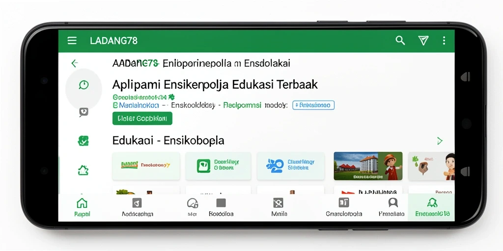 Antarmuka aplikasi LADANG78 yang informatif dan menarik.