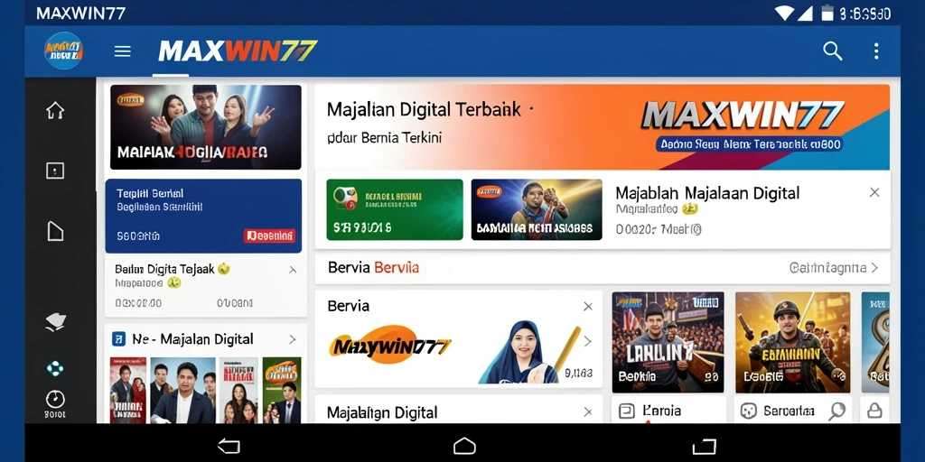 Antarmuka <strong>MAXWIN77</strong> yang modern dan menarik untuk berita digital.