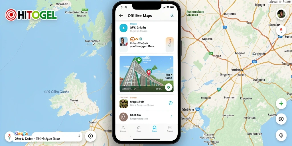 Tampilan antarmuka OHTOGEL memudahkan navigasi GPS Offline yang cepat.