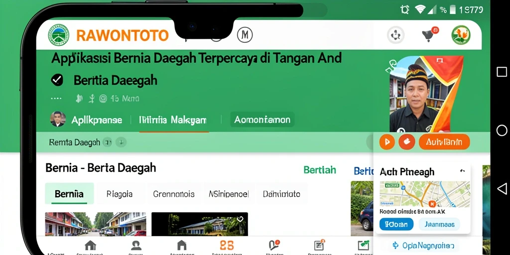 Antarmuka RAWONTOTO yang informatif dan mudah digunakan.