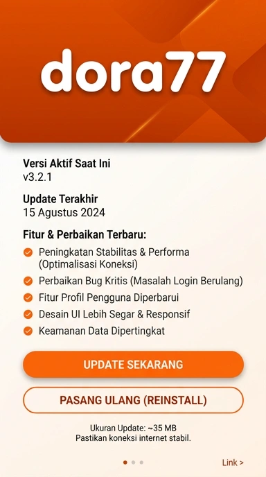 Riwayat Versi dora77 untuk Pengguna Android